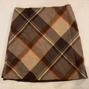 Talbot wool plaid skirt 4P